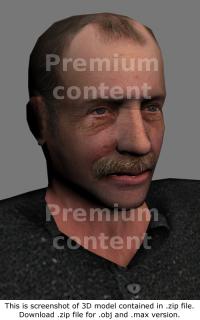 3D Model White Man #