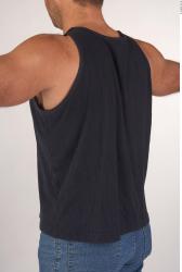 Upper Body Man White Casual Athletic