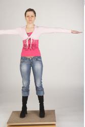 Whole Body Woman White Casual Slim