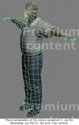 Whole Body Man White Casual Average 3D Models