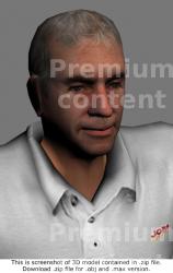 Head Man White Casual Average 3D Models