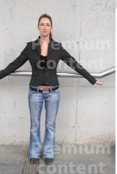 Whole Body Woman Casual Slim Street photo references