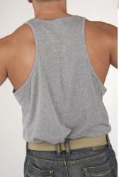 Upper Body Man White Casual Muscular