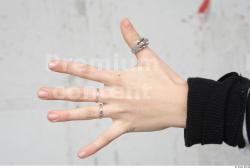 Hand Woman White Casual Slim