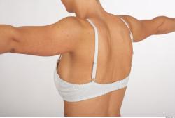 Whole Body Back Woman Underwear Bra Slim Studio photo references