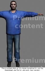 3D Model White Man