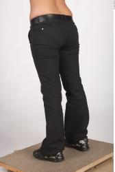 Leg Whole Body Woman Casual Jeans Chubby Studio photo references