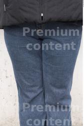 Thigh Woman White Casual Jeans Chubby