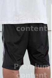 Thigh Man White Casual Shorts Average