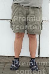 Leg Man White Casual Shorts Overweight