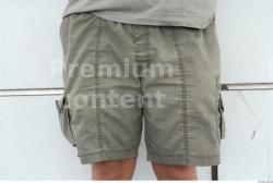 Thigh Man White Casual Shorts Overweight