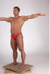Whole Body Man Muscular Male Studio Poses