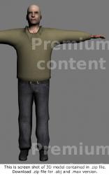 Whole Body Man White 3D Models