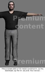 Whole Body Man White 3D Models