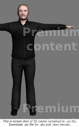 3D Model White Woman