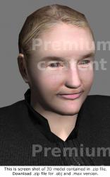 3D Model White Woman