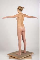 Whole Body Woman T poses Nude Slim Studio photo references