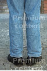 Calf Man Casual Jeans Average Street photo references