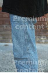 Thigh Man Casual Jeans Average Street photo references