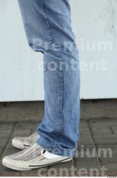 Calf Man Casual Jeans Average Street photo references