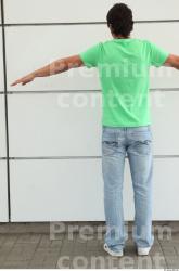 Whole Body Man T poses White Casual Athletic