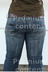 Thigh Woman Casual Jeans Average Chubby Street photo references