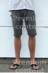 Leg Man White Casual Shorts Average Street photo references