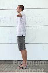 Whole Body Man T poses White Casual Average Street photo references