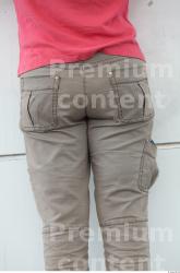 Thigh Woman White Casual Jeans Overweight