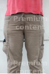 Thigh Woman White Casual Jeans Overweight