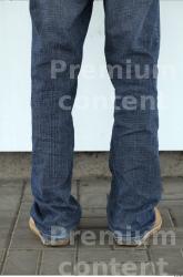 Calf Man Casual Jeans Slim Street photo references