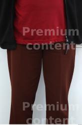 Thigh Woman White Casual Trousers Average