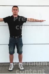 Whole Body Man T poses White Casual Athletic