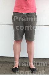 Leg Woman White Casual Shorts Average