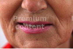 Mouth Woman White Average Wrinkles