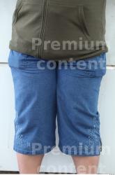 Thigh Woman White Casual Jeans Overweight