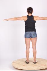 Whole Body Woman T poses Casual Muscular Studio photo references