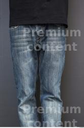 Thigh Man Casual Jeans Athletic Street photo references