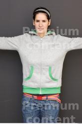 Upper Body Head Woman Casual Sweatshirt Average Street photo references