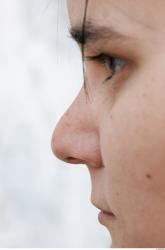 Nose Head Woman Slim Average Street photo references