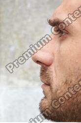 Nose Man White Athletic Bearded