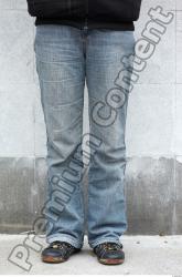 Leg Woman White Casual Jeans Average