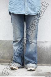 Leg Head Man Woman Casual Jeans Average Bearded Street photo references