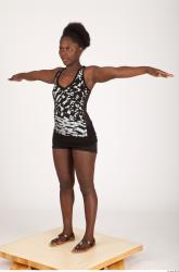 Whole Body Woman T poses Sports Average Studio photo references