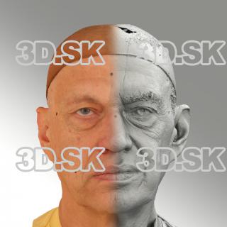 Raw 3D head scan of neutral emotion - Jan