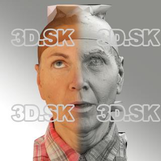 3D head scan of looking up emotion - Iveta