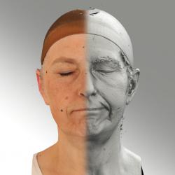 3D head scan of emotions and phonemes - Eva
