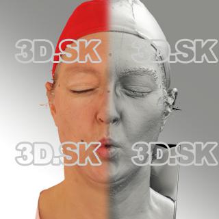 3D head scan of O phoneme - Daniela