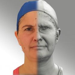 Head Woman White Average 3D Scans