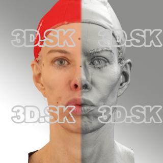 3D head scan of O phoneme - Bolard